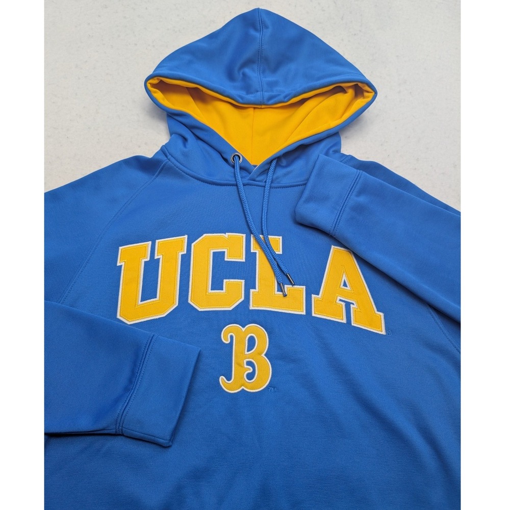 Colosseum UCLA Bruins Hoodie Mens Medium Blue Gold Pullover Sweatshirt